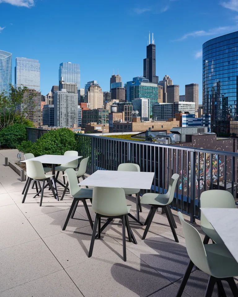 Teknion Lori Chairs and Studio TK Mari-Sol Tables