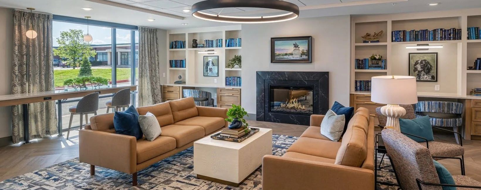 Library lounge at Viva Bene St. Peters